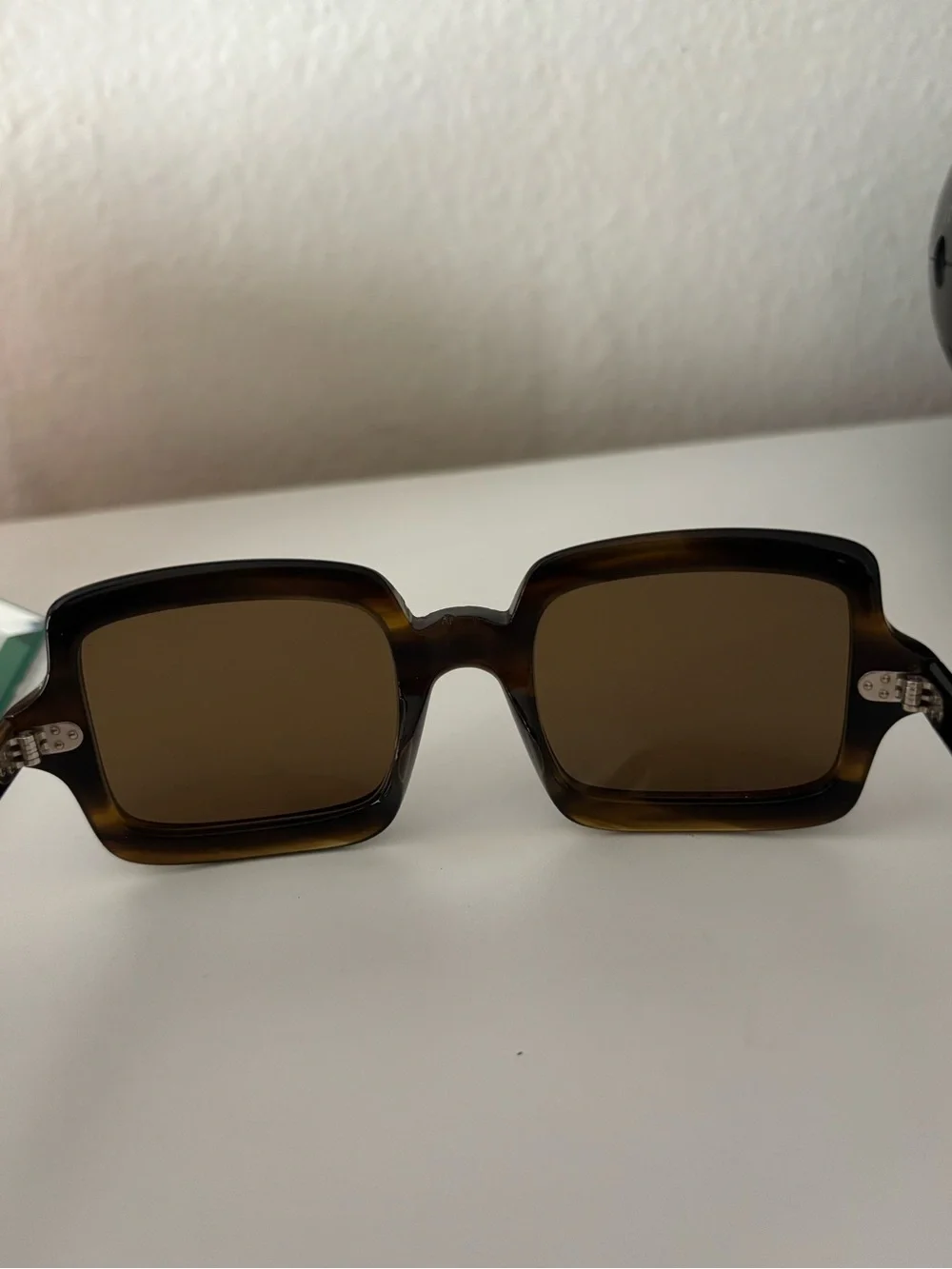 Oliver Peoples Women’s Square Frame Brown Sunglasses